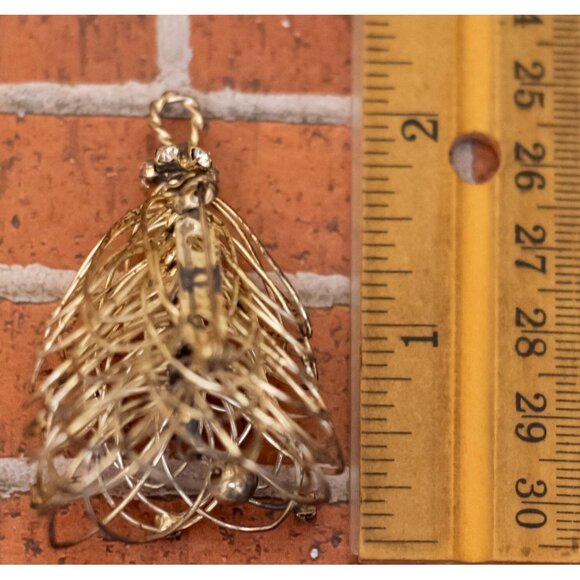 Vintage Art Nouveau Intricate Abstract Doodle Insect Brooch - W26 - Picture 3 of 3